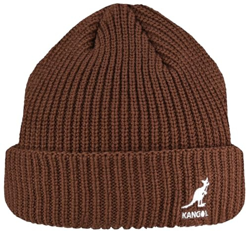 Kangol Cardinal 2 Way Beanie Dockermütze Strickmütze Wintermütze Damen/Herren - mit Umschlag, Docker Winter Herbst-Winter
