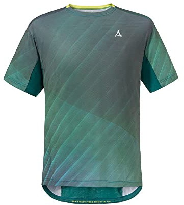 Schöffel Herren Shirt Valbella M, atmungsaktives Fahrradtrikot, schnell trocknendes Funktionsshirt mit 4-Wege-Stretch, psychotropical, 46