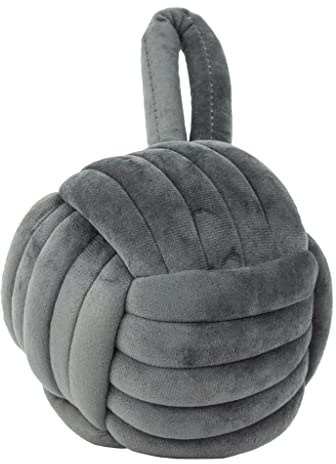 furn. Knotenverstärker Velvet -Türstop, Holzkohle, 14 x 14 x 14cm