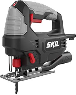 SKIL 4390 AA Stichsäge (710 W, schneller Blattwechsel, LED-Arbeitsleuchte, inkl. Adapter, Hublänge 20 mm) F0154390AA