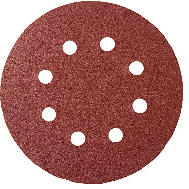 Lot de 100 disques abrasifs de 125 mm - 8 trous - 80 grains - 3000 - Grain - 5 pouces - 100 pièces - 125 mm