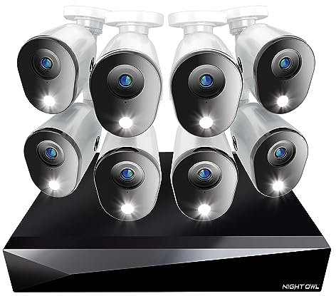 Night Owl 20-Ch Wired DVR System, 8 1080p Cams, 1TB HDD, 2-Way Audio