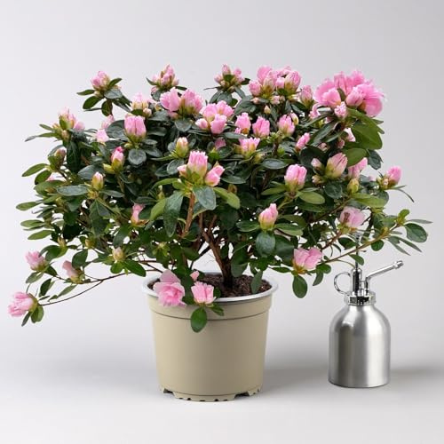 Azalee Hortinno® 'Classic Bicolor' rosa-weiß, Topf-Ø 15 cm