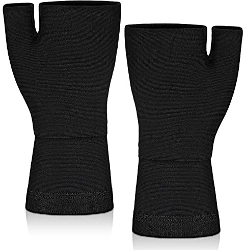 Geyoga 2 Stück Handgelenkstütze Kompression Handgelenkbandage Daumen Handgelenkschiene Daumenstütze Atmungsaktive zum Sport Training Schutz für Damen Herren(S,Schwarz)