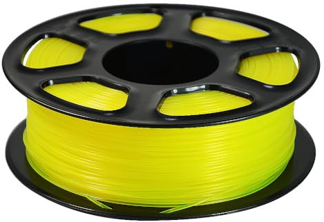 Sequin XQT 3D-Drucker Verbrauchsmaterial, Maßhaltigkeit +/-0,03 mm, 1,75 mm Durchmesser 1 kg 3D-Drucker-Formmaterial, geeignet für die meisten FDM-Drucker (Transparentes Gelb)