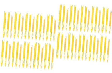 SEWOART Juego de 2 Lanzaderas para Redes de Pesca Kit de Reparación de Lanzaderas Aguja de Red Accesorios Esenciales de Pesca 40 Unidades