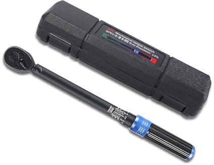 HARDZTOOL Llave Dinamométrica 3/8, Dinamométrica 5-60 Nm para Coche, ± 3% Precisión de Error, 72 Dientes de Torsión con Caja de Almacenamiento, Torque Wrench Ideal para Mantenimiento de Bici, Moto