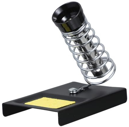 SOLUSTRE Heavy-Duty Metal Soldering Iron Holder Stand for Desk Craft Workstations Soldering Iron Station Stable Base Portable Holder Rack