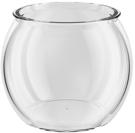 Bocal Poisson, Rond Aquarium, Fish Aquarium Cylindre Transparent, 2,3L Bol À Poissons Transparent, Bocal À Poissons pour Table À Table Ou Affichage De Bureau