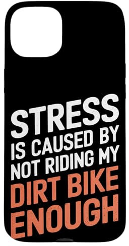 Le stress est causé par le fait de ne pas rouler assez sur ma moto tout-terrain Coque pour iPhone 15 Plus