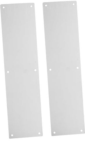 SAFIGLE Piastra Inox per Battiscopa Porta Protezione in Metallo Resistente per Pannelli Interni ed Esterni Design Elegante per Porte Residenziali e Commerciali
