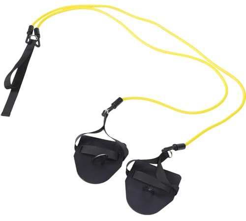Schwimmwiderstandsband 20 Lb Gelb aus TPR, Pp und Nylon | Übungen in Becken, für Erwachsene und Kinder, Trainingsgerät mit Zugwiderstand
