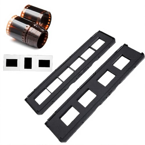 CCYLEZ 135mm Slide Holder(4-Hole) and 35mm Long Tray Negative Film Holder (6-Hole) Suitable, for Film Scanning 7200/7200u Scanners Easy to Use Gently Flattens and Protects