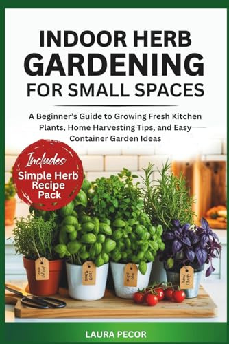 Indoor Herb Gardening For Small Spaces: A Beginner’s Guide to Growing Fresh Kitchen Plants, Home Harvesting Tips, and Easy Container Garden Ideas (Grow at Home Made Simple)