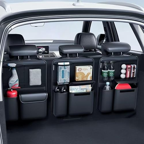 R-timer Kofferraum Organizer für Mazda CX-80 ab 2024, Auto Kofferraumtasche Rücksitz Organizer für Aufbewahren und Organisieren von Dingen Zubehör,3pcs