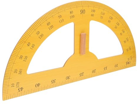 Zerodeko Rapporteur Géant Outil de Mesure Angle pour Mathématiques et Dessin sur Tableau Noir Échelle Précise pour Enseignants en Classe