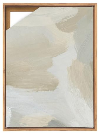 GHIBFBT Schattenfugenrahmen für Keilrahmen,30x40cm,MDF Rahmen für Leinwände mit verstellbaren Abstandhaltern, Tiefeneffekt Leinwände Rahmen für Motivwechsel (Eiche, 30x40cm)