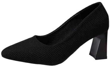 Zapatos de tacón de Aguja con Punta Afilada, Color Liso, Estilo clásico, cómodos y Elegantes para Mujer.
