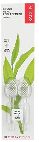 Radius, Intelligent Source Toothbrush, Medium, 2 Replacement Heads