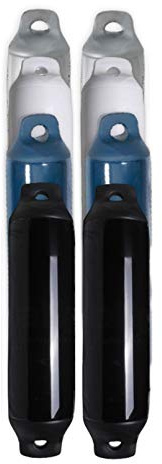 Saarwebstore Fender Majoni Comet 2er-Set Rammschutz Yacht Bootsfender Boot Langfender 4 Farben Navy/Silber/Schwarz/Weiß 7 Größen