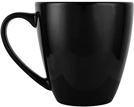 CAILIDE 39oz Large Coffee Mug Ceramic Tea Cup for Office and Home Big Capacity with Handle Also for Soup, Cereal and Salad (Black)
