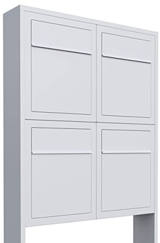 Briefkastenanlage, Design Briefkasten Base for Four Weiß - Bravios