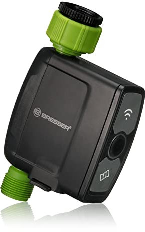 Bresser Smart Garden Bewässerungsuhr mit App-Steuerung, Alexa-kompatibel, 2 Modi, Regenverzögerung, für HomGar-System, wasserdicht, ohne Sensor