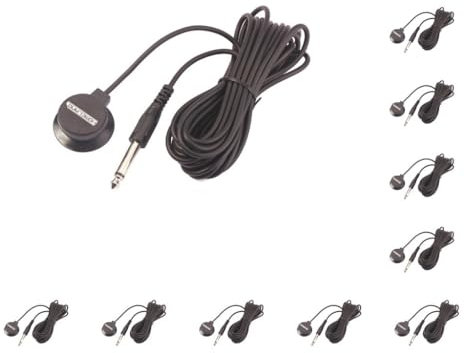 10 Set Gitarren Transducer 1/4 Jack Pickup für Akustikgitarre Violine Banjo Mandoline