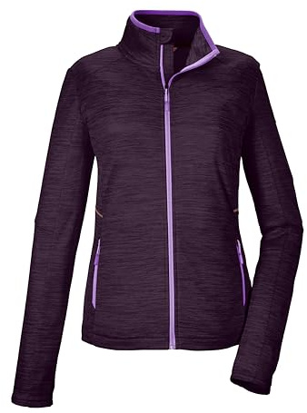 killtec Damen Stretchjacke/Fleecejacke mit Stehkragen KOS 17 WMN FLX JCKT, dunkelaubergine, 40, 41306-000