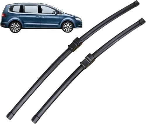 Auto Scheibenwischer für VW Sharan 7M 2001–2010 28+28, Scheibenwischer Hochwertige Wischergummi Wiper Zubehör