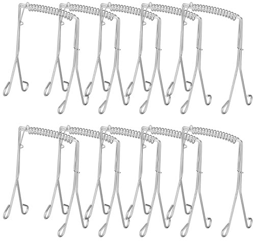 Set di 10 Fermagli per Involtini in Acciaio Inossidabile, Legante per Arrosto Riutilizzabile, Fermagli per Involtini di Cavolo Inossidabile, Anelli per Roulade, Alternativa agli Spilli Roulade