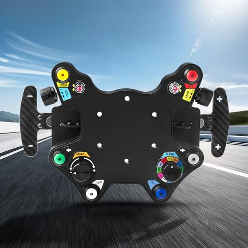 SIMSONN CNC Aluminum USB Racing Steering Wheel HUB Sim Racing Steering Wheel Switch Button Plate Center Control Box Compatible with Logitech G29 G27 T300RS/GT T500 th8a
