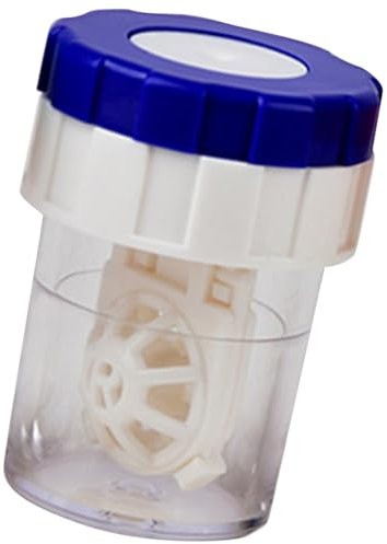 TRMFUSA Estuche para lentes de contacto, cajas de lentes de contacto con tazas, limpiador de lentes de contacto, limpiador manual de lentes de contacto, caja de limpieza de gafas, almacenamiento de