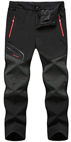 Pantalon Randonnée Homme Et Femme Neige Imperméable Pantalon De Ski Chasse Coupe-Vent Pantalon Doublé Polaire Pantalon Snowboard Softshell Pantalon De Travail