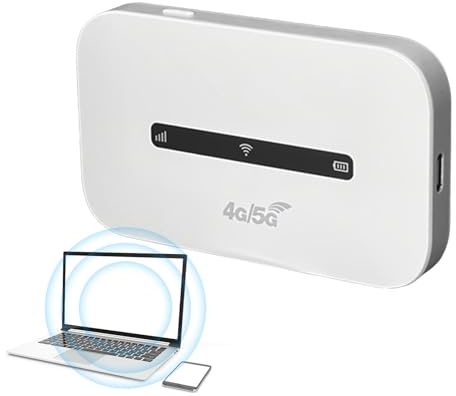 Hotspots WiFi Portátiles para Viajes Router móvil | Alta Velocidad Dispositivo hotspot móvil, recargable mediante , trabajo, estudio y entretenimiento
