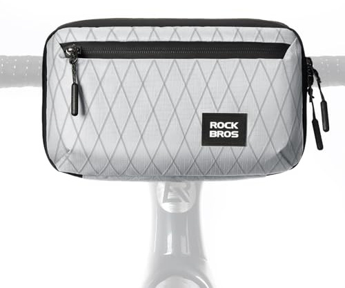 ROCKBROS Lenkertasche Fahrrad, Fahrradtasche Vorne Lenker mit Schultergurt, 2,1L Kapazität, Fahrrad Tasche für Klapprad, Rennrad, MTB, Gravel Bike e Scooter