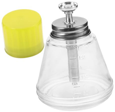 Vaguelly Flacon Pompe Verre Vide Transparent Pour Dissolvant Vernis à Ongles Avec Distributeur Anti-corrosion