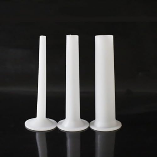 NiuLumea Set di 3 accessori per salsicce per frullatore a supporto, per tritacarne, imbuti in plastica PE in varie dimensioni, bianco
