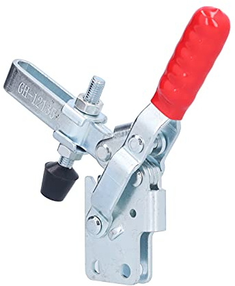Morsetto Verticale Quick Toggle, Dispositivo di Serraggio in Ferro e Plastica, Peso 363g - Resistente e Facile da Usare, Ideale per Falegnameria e Installazioni