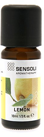 SENSOLI Lemon Essential Oil 10ml - Pure and Natural Essential Oil for Aromatherapy and Diffusers