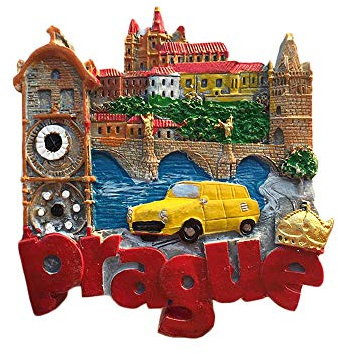 Prag Tschechische 3D Wahrzeichen Kühlschrankmagnet Souvenirs Handgemachte Harz Magnetische Aufkleber Home Küche Dekoration, Prag Kühlschrankmagnet Sammlung Geschenk