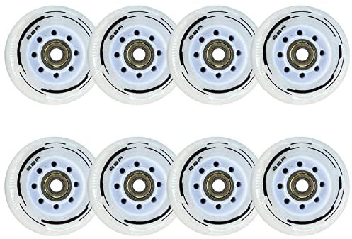 JHKJ Rollen für Inline-Skates 72 mm 76 mm 80 mm 88A Skate-Ersatzräder Verschleißfeste Gleit-Inline-Ersatzräder 8 STK,80mm