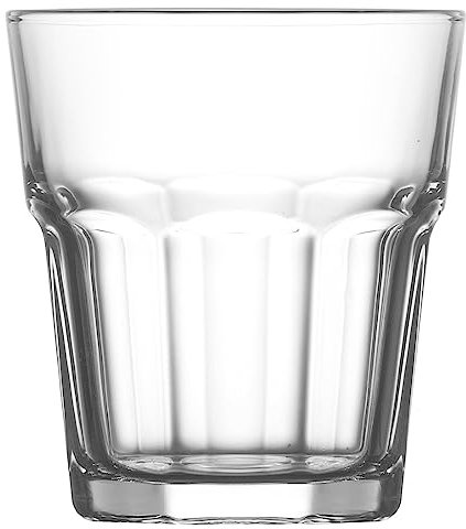 Modermo Bicchiere Basso Capacità 305 ml, Vetro, linea Costa, Bicchiere da Bere per Cocktail, Bevande Fredde, Bicchieri di Cristallo, Trasparente, per Bar, Casa, Ristorante, Lavabile in Lavastoviglie