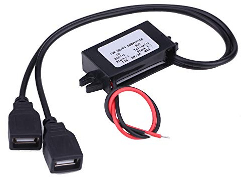 Módulo Convertidor USB Dual, 3A DC 12V a DC 5V Módulo Convertidor de Adaptador de Cargador USB Dual para Carga de Teléfono de Motocicleta de Automóvil