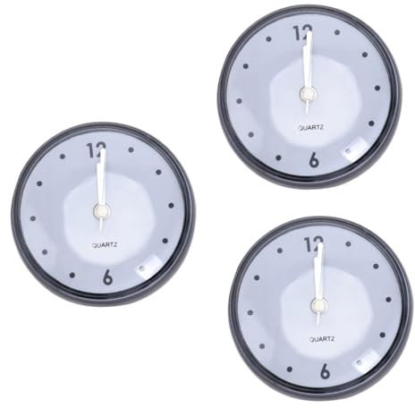 PRETYZOOM 3 STK Sauger Uhr Digitaluhr wasserdichte Hänge Aquarium Bad Wand Digitale Wand Antibeschlag Badezimmer Wecker Saugnapf Badezimmer dekorative Timer Büro Abs