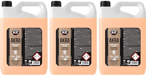 K2 Spray Limpiador Desengrasante para Motor Pack de 3 - Limpia Superficies Externas Aceite,Grasa,Polvo y Suciedad Adherida Herramientas y Suelos - Akra 5L