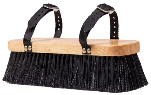 NETPROSHOP Große Pferde Massagebürste Holz 30,5 x 9 x 7 cm zur Anbringung Stallwand