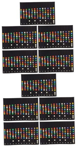 BESTonZON 10stücke Teiliges Gitarren-fretboard Noten-aufkleber Für Anfänger Selbstklebende Transparente -sticker Einfachen Anwendung Gitarrenhals Für Klassisches Akustisches Und
