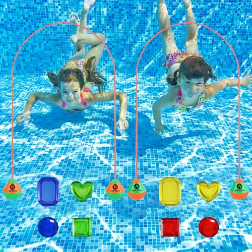 Giocattoli da Immersione,Giochi da Immersione per Bambini,Anelli Subacquei,Giocattoli Subacquei per Piscine,Set da Giocattolo Subacqueo,Giochi da Piscina per Allenamenti di Nuoto E Feste in Piscina