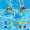 Dxmcgttbd Jouets de Plongée Piscine pour Enfants,Jouets de Plongée,Anneaux De Plongée sous-Marins,Jouet sous Eau Été,Kit de Jouet Plongée,pour Enfant Garçon Fille Jeux